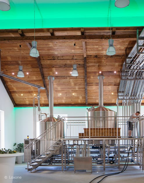 Lichter in einer Brauerei